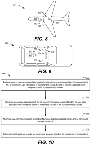 Qualcomm Patents a Car Audio System That Changes What You Hear Based on Where You’re Sitting patent drawing, sheet 8
