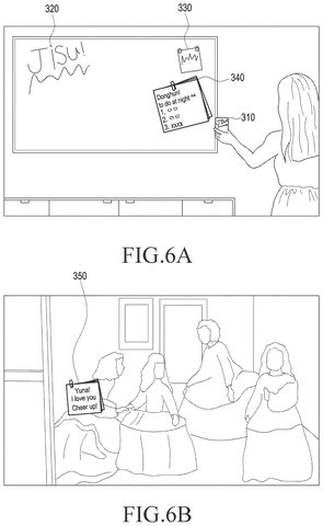 Samsung Patents a Way to Push Content from a Nearby Screen Directly to Your Phone patent drawing, sheet 5
