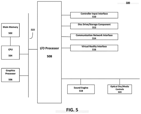 New Patent Syncs Live Game Content to a Second Screen Based on Its Display Capabilities patent drawing, sheet 5