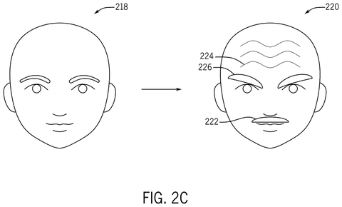 Disney Patents Robot Face Skin That Physically Shifts to Match Projected Emotions patent drawing, sheet 4