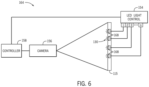 Disney Patents Hidden Tracking Dots That Keep Projected Images Locked to Moving Robot Characters patent drawing, sheet 6