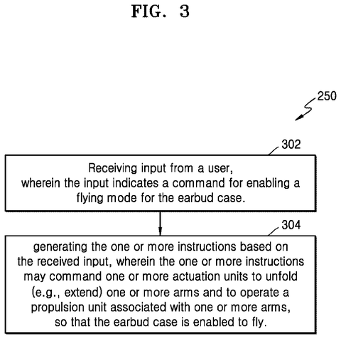 New Patent Reveals Earbud Case That Tracks Users in 3D Space patent drawing, sheet 6