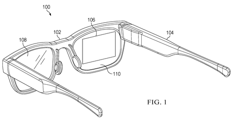 Google Files Patent for AR Waveguide Grating That Reduces Ghost Reflections patent drawing, sheet 1