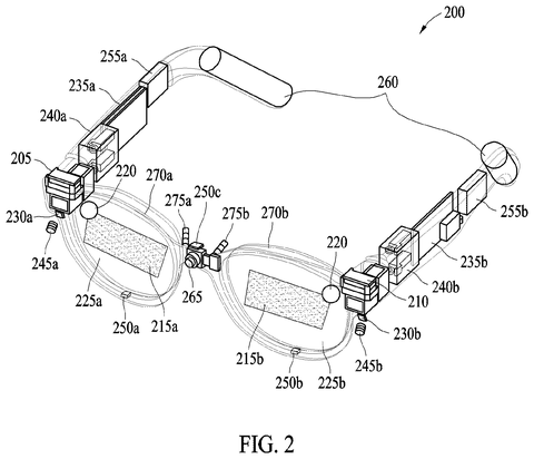 Samsung Patent Covers AR Glasses That Stay Stable Inside a Moving Vehicle patent drawing, sheet 2