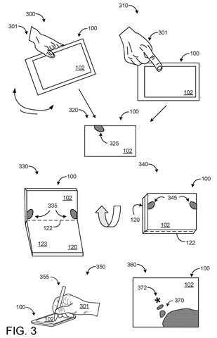 Microsoft Patents a Two-Stage System for Catching Accidental Touchscreen Taps patent drawing, sheet 3
