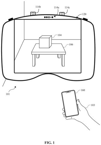 Apple Patents a System That Changes Your Apps Based on Who’s in the Room patent drawing, sheet 1