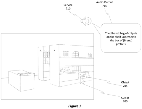 Microsoft Patents Technology That Reads Photos Aloud for Blind Users patent drawing, sheet 7