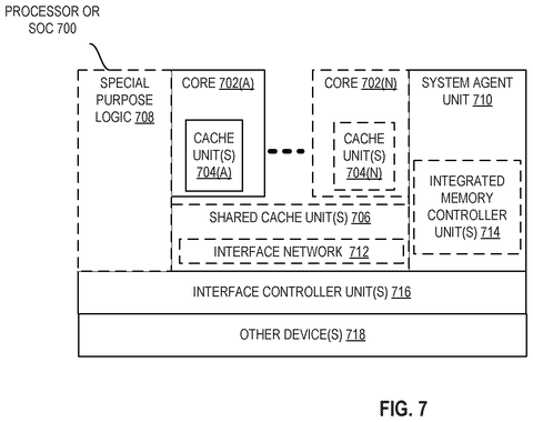 Intel Patents a Chip That Prepares AI Data for Calculations Without Slowing the Processor patent drawing, sheet 7