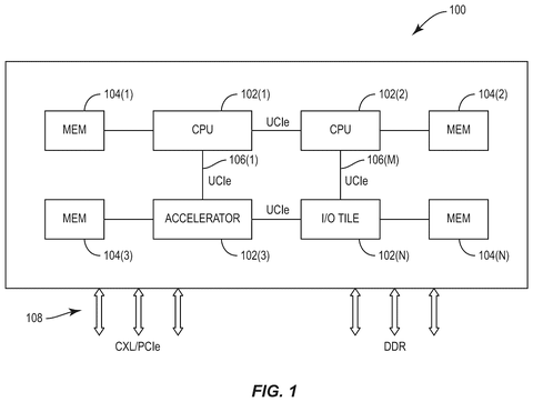Qualcomm Patents a Backup Channel That Keeps Chiplets Running After a Link Failure patent drawing, sheet 1