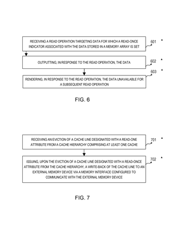Intel Patents Memory That Erases Itself After Being Read Once patent drawing, sheet 5