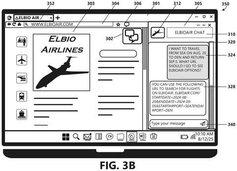 Microsoft Patent Enables HTML Metadata to Power Customizable Browser-Based AI Chatbots patent drawing, sheet 4