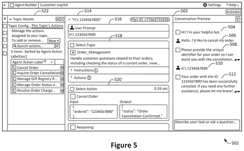 Salesforce Patents a System That Builds AI Customer Service Agents From Old Support Transcripts patent drawing, sheet 5