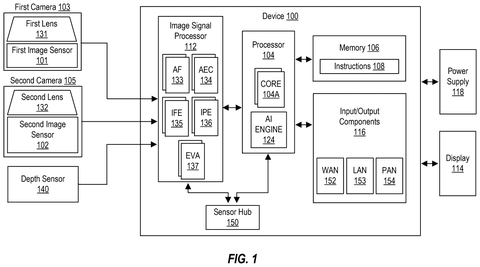 Qualcomm Patents a Camera System That Exposes Each Object in a Scene Separately patent drawing, sheet 1