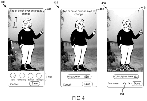 Google Patents an AI Photo Editor That Changes Your Look Without Touching Your Face patent drawing, sheet 5