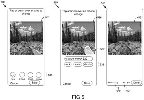 Google Patents an AI Photo Editor That Changes Your Look Without Touching Your Face patent drawing, sheet 6