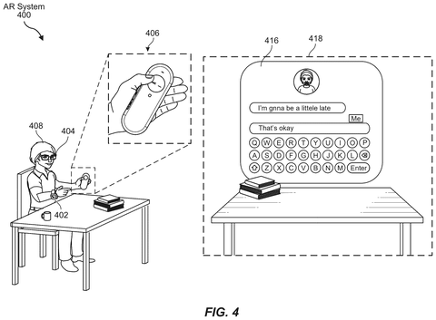 Meta Patents a Projector Tilt Fix That Stops Double Images in AR Glasses patent drawing, sheet 4