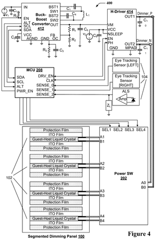 Microsoft Patent Targets Dynamic Screen Dimming Precisely Where Your Eyes Look patent drawing, sheet 4