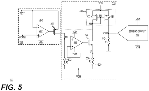 Microsoft Patents a Built-In Circuit That Tests Every Individual Light Source in a Display patent drawing, sheet 5
