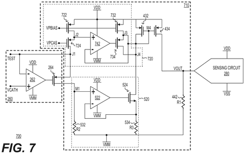 Microsoft Patents a Built-In Circuit That Tests Every Individual Light Source in a Display patent drawing, sheet 7