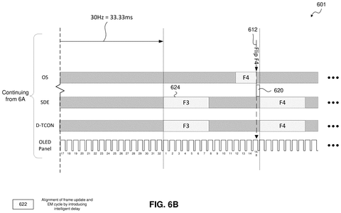Intel Patent Removes Need for Buffer Hardware in OLED Display Sync patent drawing, sheet 8