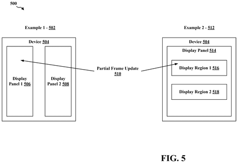 Qualcomm Patents a Display Trick That Keeps Partial Screen Updates Sharp patent drawing, sheet 5