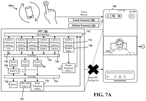 Qualcomm Patents a Display Trick That Keeps Partial Screen Updates Sharp patent drawing, sheet 7