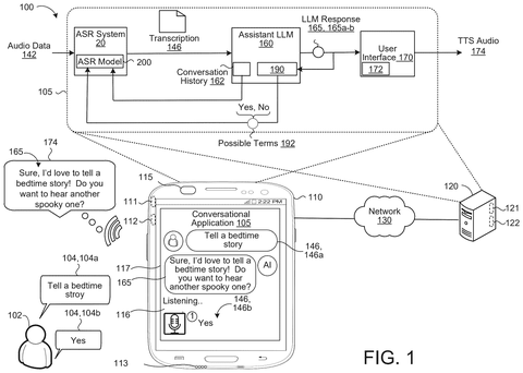 Google Patent Reveals Voice Assistants Predicting User Words Before They’re Spoken patent drawing, sheet 1
