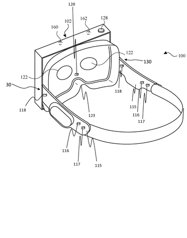 Apple Patents a Way for Earbuds to Detect When You Put Them On patent drawing, sheet 1