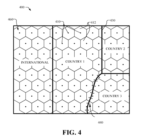 Qualcomm Patent Defines Fixed Virtual Cells as 5G Satellite Registration Zones patent drawing, sheet 4