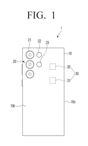 Samsung Patents a Switchable External Antenna That Mounts Near the Camera patent drawing, sheet 1