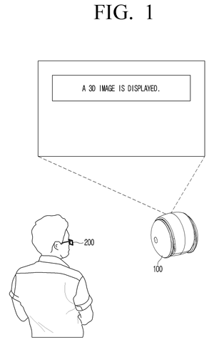 Samsung Patents a Self-Correcting 3D Display That Fixes Its Own Sync Problems patent drawing, sheet 1