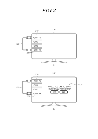 Samsung Patents Technology That Tells You Exactly Which Video Cable You Plugged In patent drawing, sheet 2