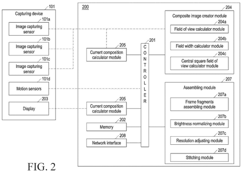 Samsung Patents a Multi-Camera System That Eliminates Video Shake patent drawing, sheet 2