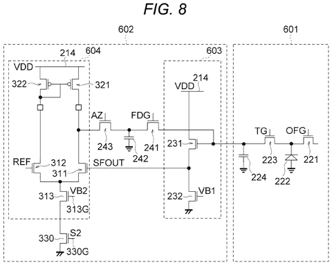 Sony Patents an Image Sensor Fix That Cuts Noise in Dark Photos patent drawing, sheet 6
