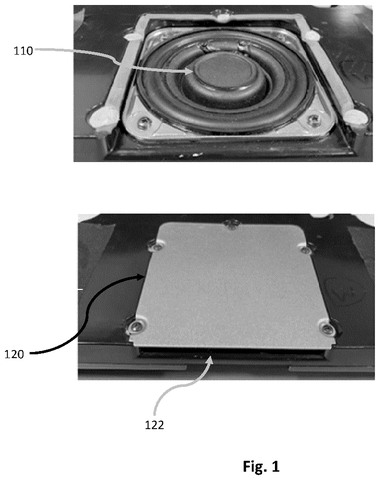 Samsung Patents Audio Cleanup That Evens Out Sound From Narrow Speaker Grilles Across a Room patent drawing, sheet 1