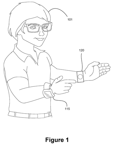 Wrist tracker and calibration device, drawing sheet 1 from US 2026/0232248 A1
