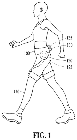 Person wearing powered exoskeleton, drawing sheet 1 from US 2026/0233060 A1