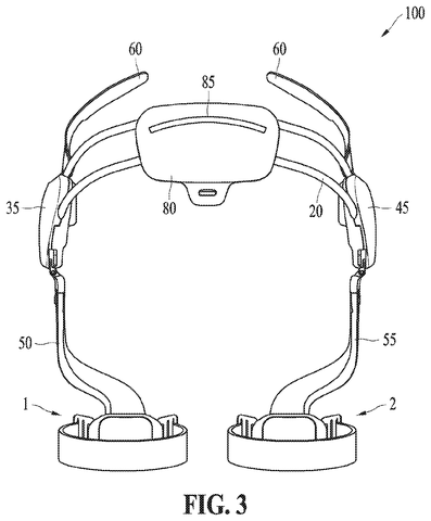 Exoskeleton device components, drawing sheet 3 from US 2026/0233060 A1
