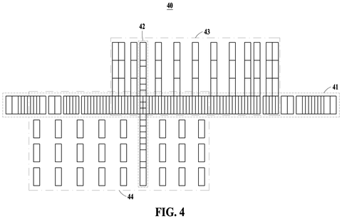 Another radar antenna array configuration, drawing sheet 4 from US 2026/0235747 A1