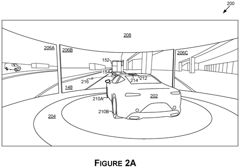 Virtual reality driving environment, drawing sheet 3 from US 2026/0236017 A1