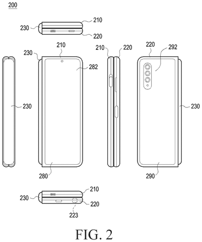 Folded phone exterior angles, drawing sheet 2 from US 2026/0236065 A1