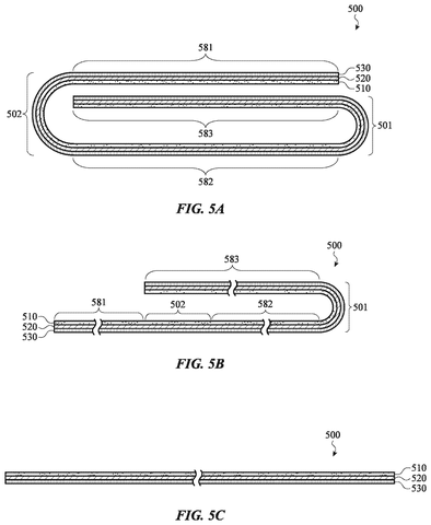 Inverse multi-layer folding cross-section, drawing sheet 5 from US 2026/0236068 A1