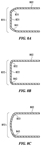 Close-up of curved folding sections, drawing sheet 8 from US 2026/0236068 A1