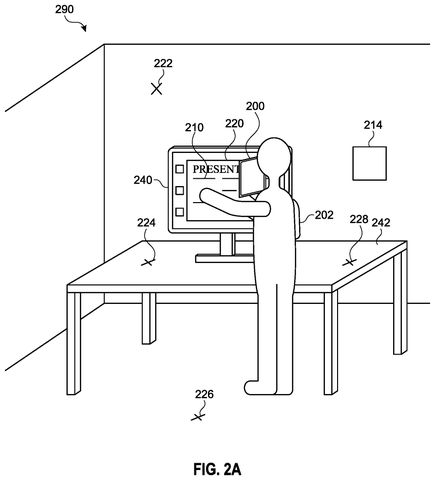 Person presenting in a room, drawing sheet 3 from US 2026/0236090 A1