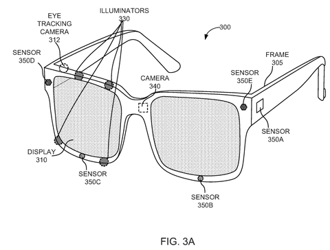 Front view of smart glasses, drawing sheet 3 from US 2026/0236094 A1