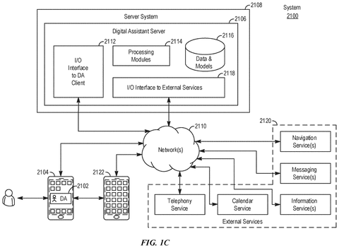 Digital assistant server network structure, drawing sheet 3 from US 2026/0236096 A1