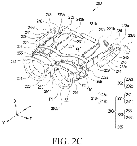 Exploded view of smart glasses, drawing sheet 4 from US 2026/0236097 A1