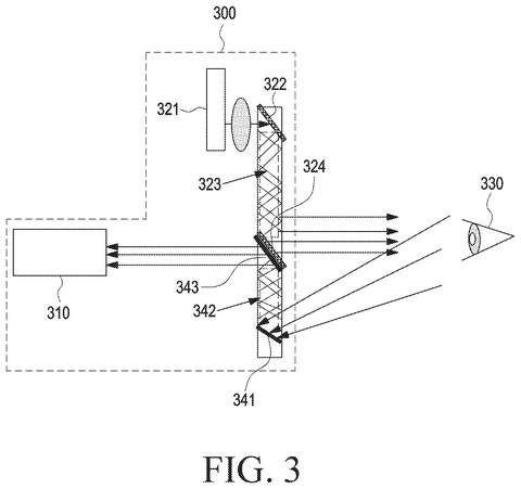 Optical waveguide display schematic diagram, drawing sheet 5 from US 2026/0236097 A1