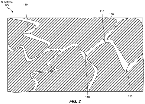 Substrate layer with marked section, drawing sheet 2 from US 2026/0236098 A1