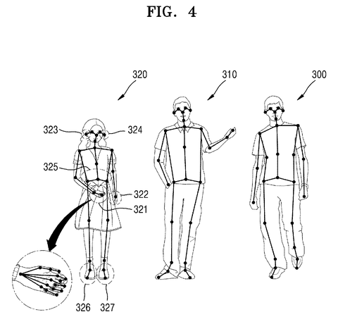 Skeletal body tracking of users, drawing sheet 4 from US 2026/0236105 A1